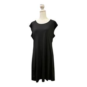 MT Collection Sheath Dress Women’s Black Sleeveless Crewneck L